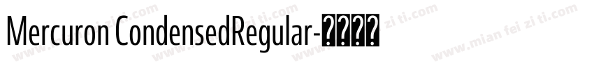 Mercuron CondensedRegular字体转换